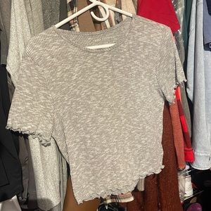 GREY AMERICAN EAGLE CROP TOP